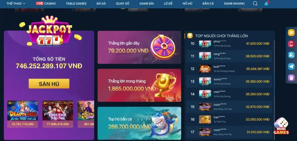 Chương trình VIP và đặc quyền hấp dẫn tại 77 ball cổng game